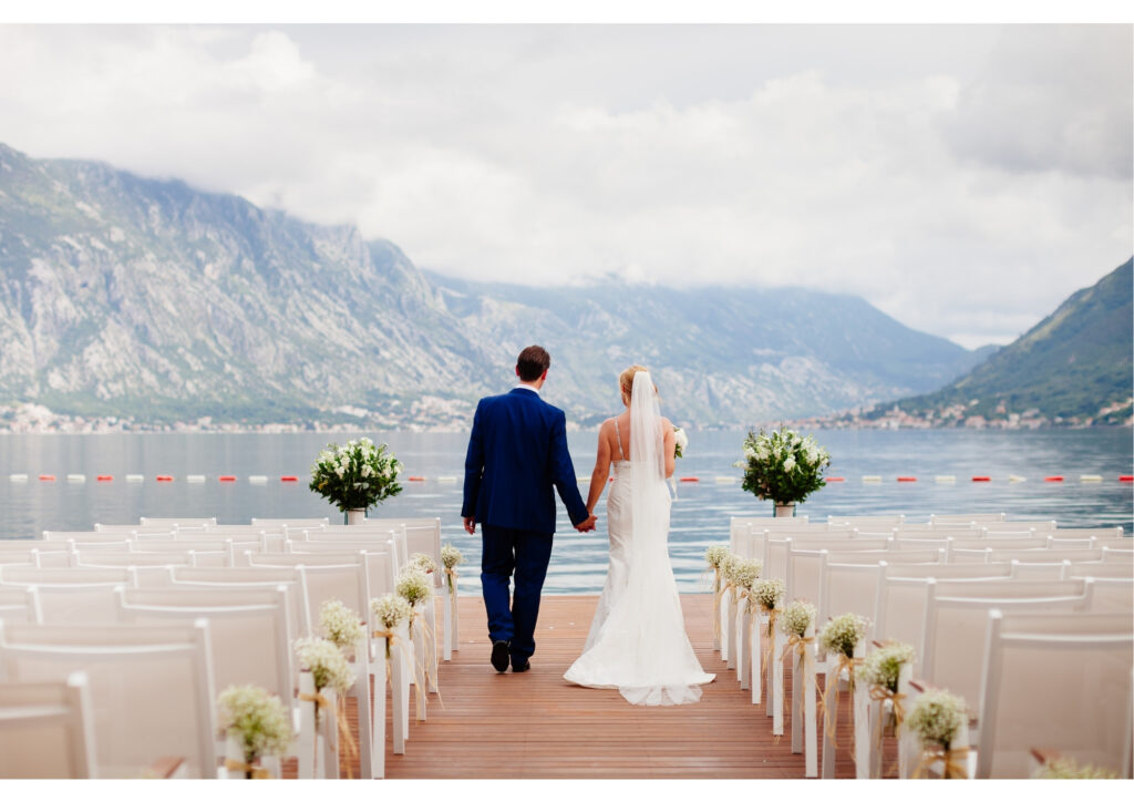 This photo featuring a newlywed couple is intended to represent the marriage category.