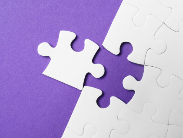 This photo is used to represent choosing the wrong partners. The photo shows a wrong puzzle piece.