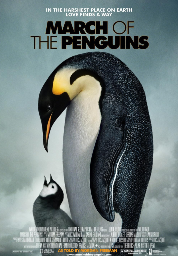 "march of the penguins" movie poster