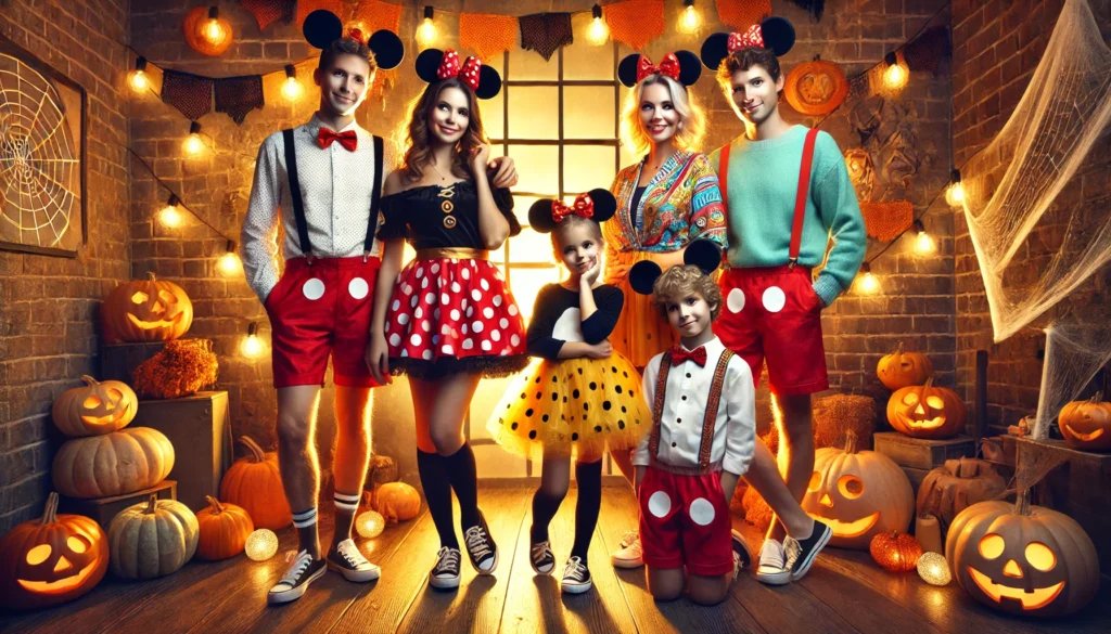 This photo is used to represent family disney inspired costumes.