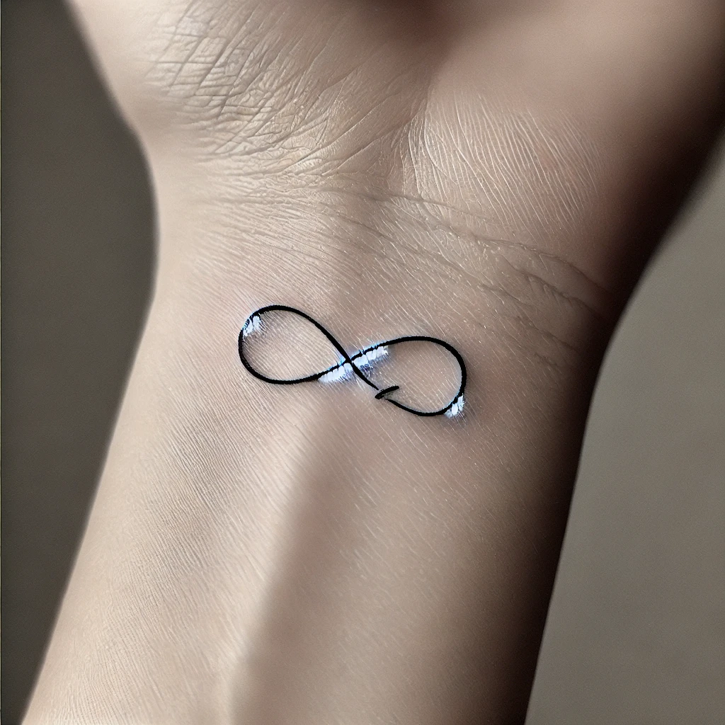 This photo is used to represent infinity tattoo