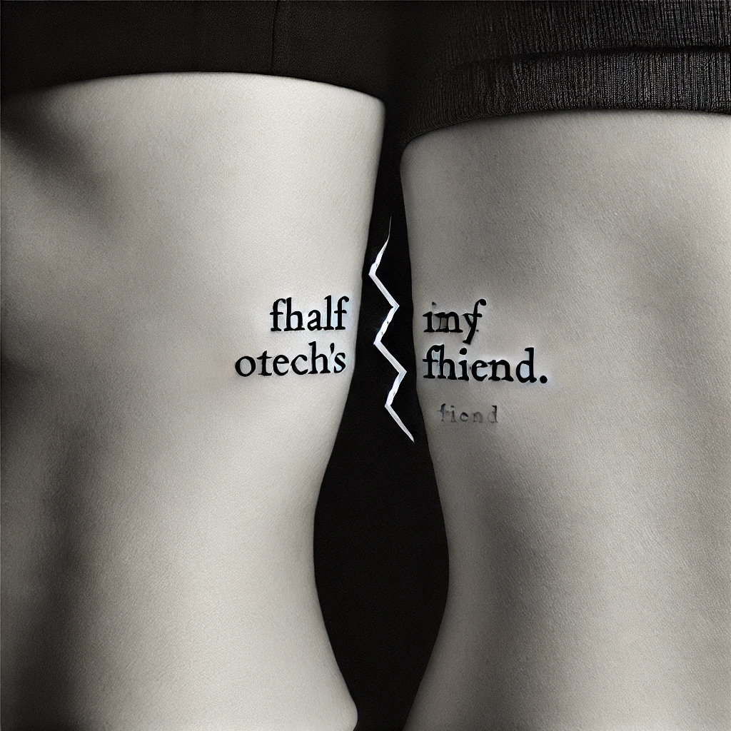 This photo is used to represent matching quotes tattoo.