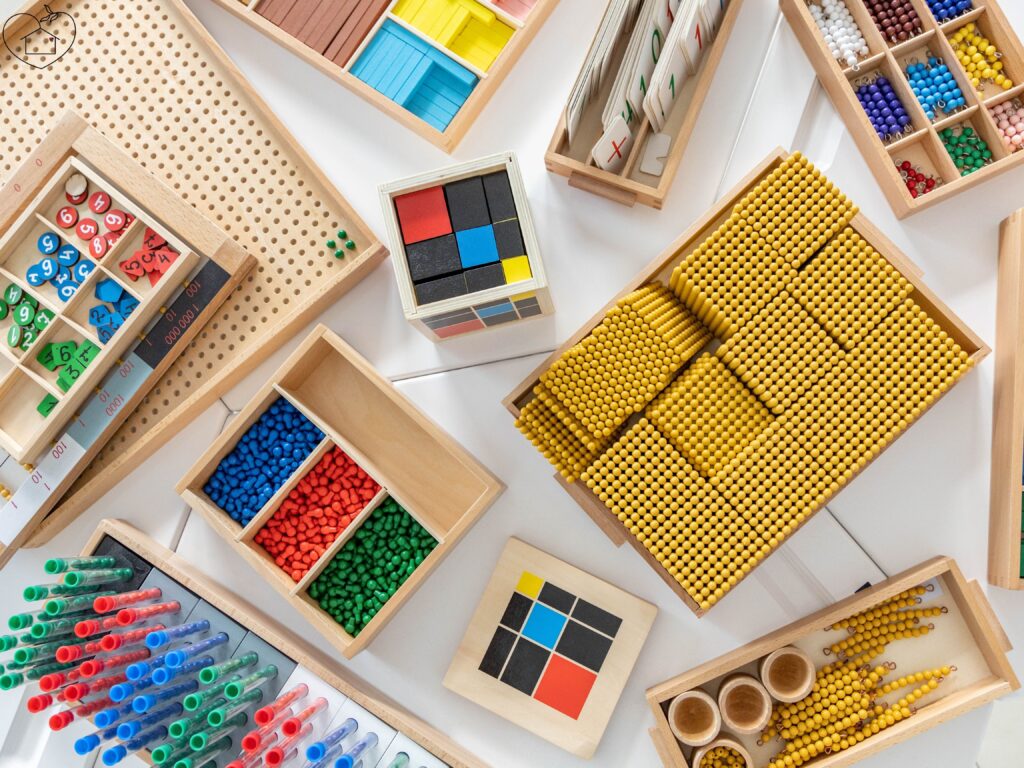 This photo is used to represent montessori toys.