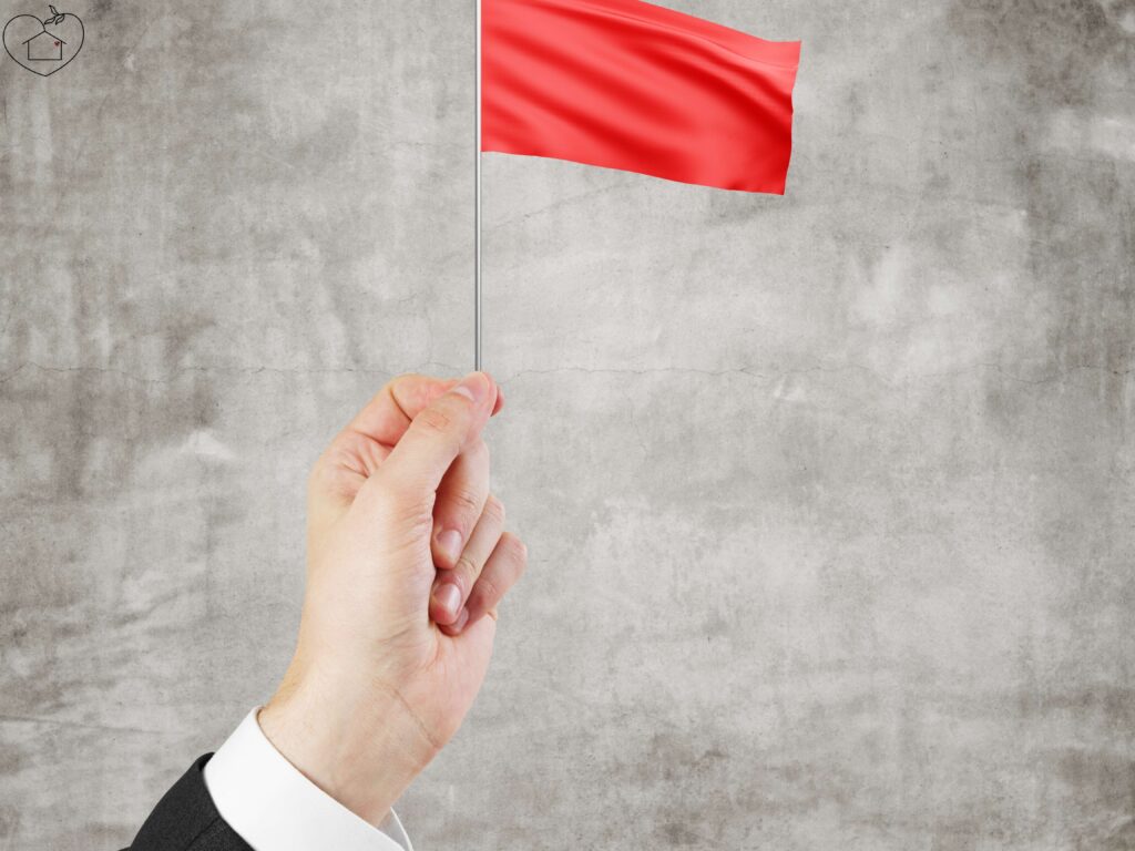 This photo is used to represent red flags in men.