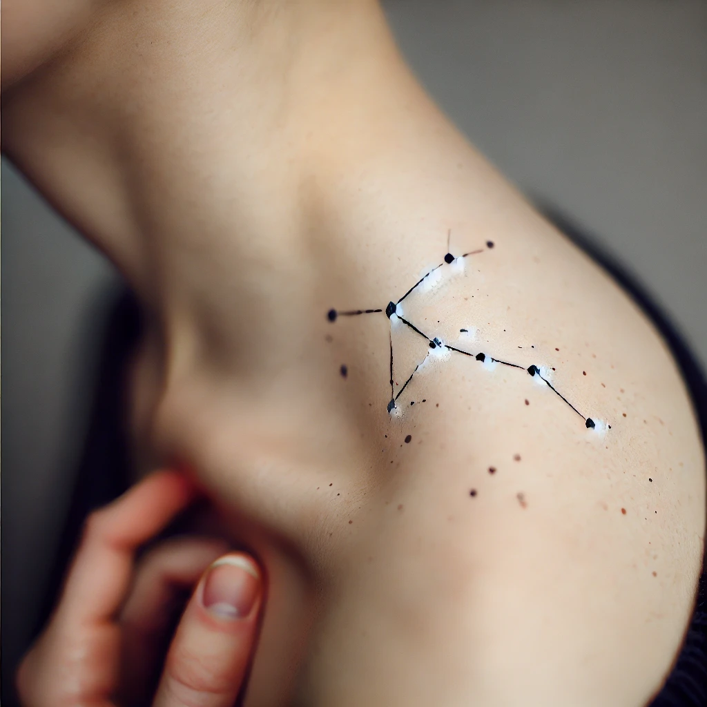 This photo is used to represent star constellations tattoo