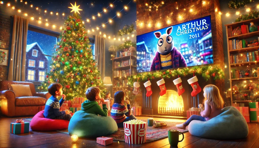 This photo is used to represent a movie named "Arthur Christmas".